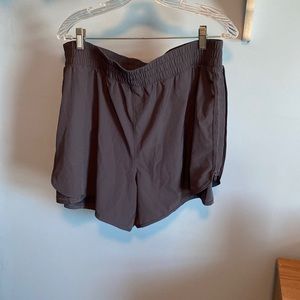 Gray athletic shorts